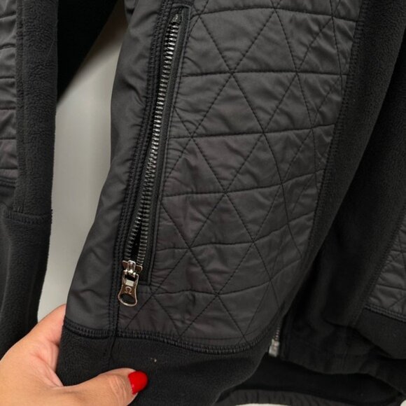 Lululemon Jacket FLEECY KEEN JACKET lll Reflective Winter Hoodie Black Size 8 - Picture 7 of 16